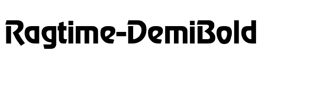 Ragtime-DemiBold font preview