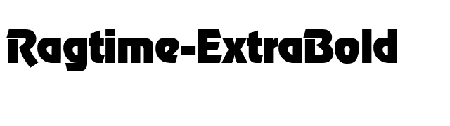 Ragtime-ExtraBold font preview