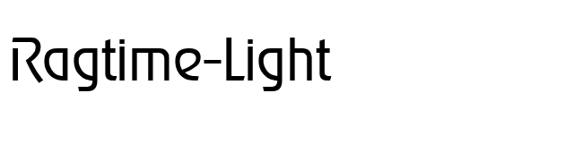 Ragtime-Light font preview