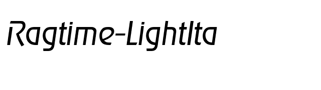 Ragtime-LightIta font preview