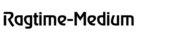 Ragtime-Medium font preview