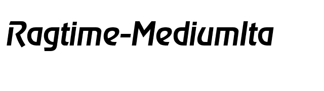 Ragtime-MediumIta font preview