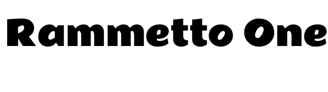 Rammetto One font preview