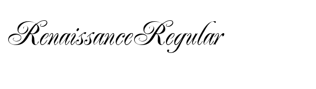 RenaissanceRegular font preview