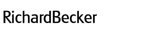 RichardBecker font preview
