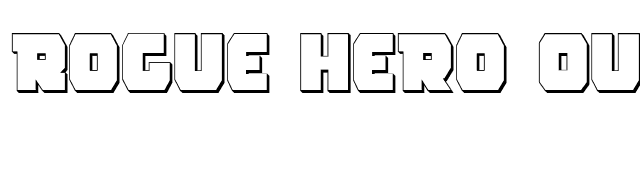 Rogue Hero Outline font preview