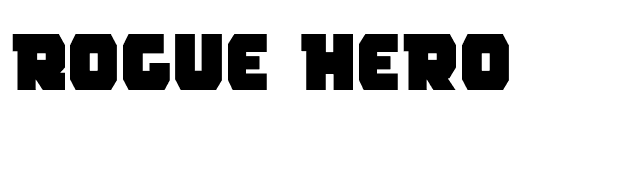 Rogue Hero font preview