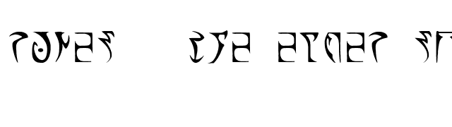 Runes - The elder scroll font preview