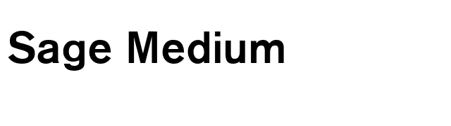 Sage Medium font preview