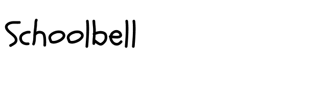 Schoolbell font preview