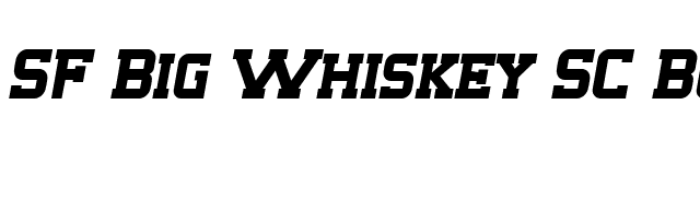SF Big Whiskey SC Bold font preview