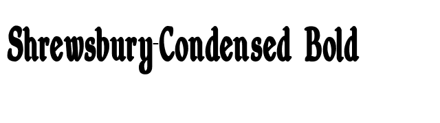 Shrewsbury-Condensed Bold font preview