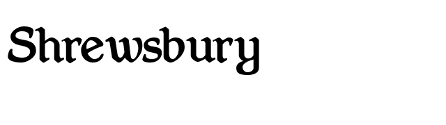 Shrewsbury font preview
