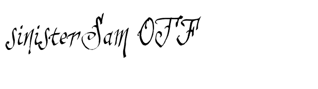 sinisterSam OTF font preview