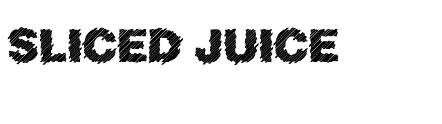 Sliced Juice font preview