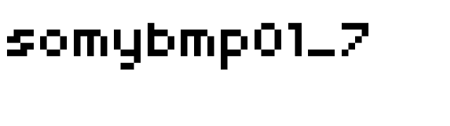 somybmp01_7 font preview