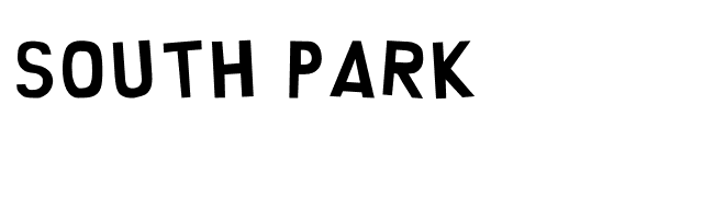 South Park font preview