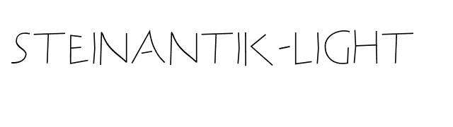 SteinAntik-Light font preview