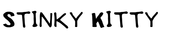 Stinky Kitty font preview