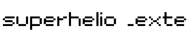 superhelio _extended font preview