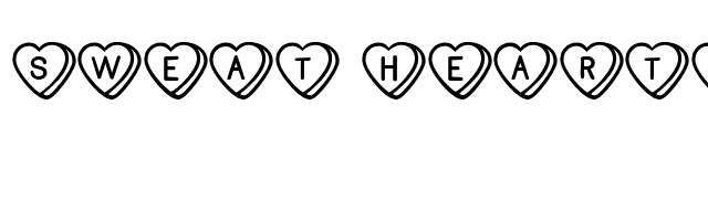 Sweat Hearts BV font preview