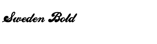 Sweden Bold font preview