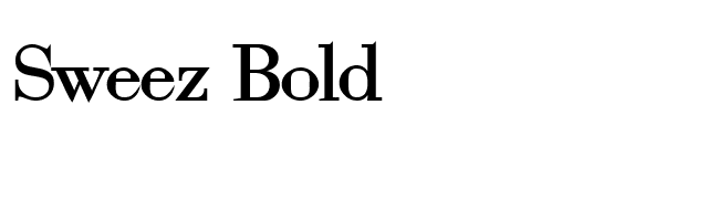 Sweez Bold font preview