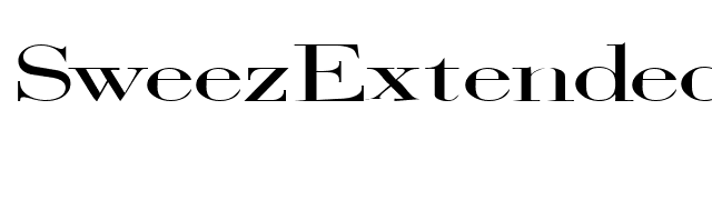 SweezExtended font preview
