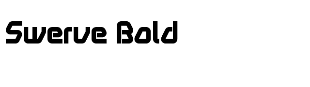 Swerve Bold font preview