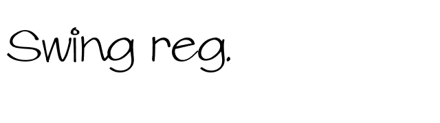 Swing reg. font preview