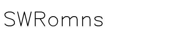 SWRomns font preview