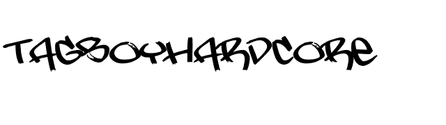 TagBoyHardcore font preview