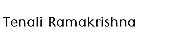 Tenali Ramakrishna font preview