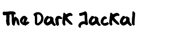 The Dark Jackal font preview