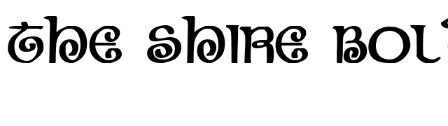 The Shire Bold font preview