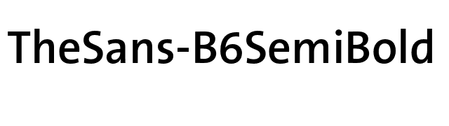 TheSans-B6SemiBold font preview