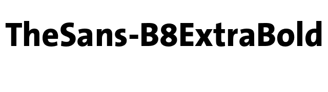 TheSans-B8ExtraBold font preview