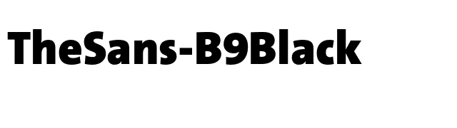 TheSans-B9Black font preview