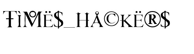 Times_Hackers font preview