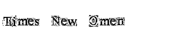 Times New Omen font preview