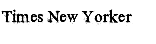 Times New Yorker font preview