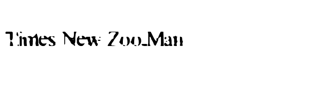 Times New Zoo-Man font preview