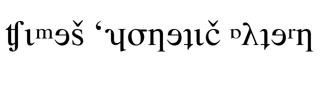 Times Phonetic Alternate font preview