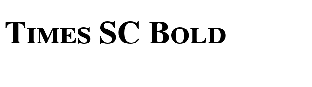 Times SC Bold font preview