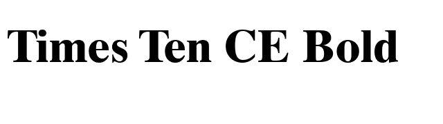 Times Ten CE Bold font preview