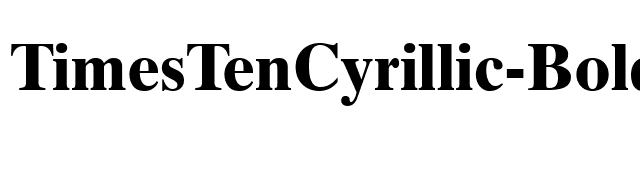 TimesTenCyrillic-Bold font preview