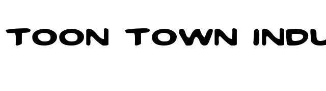 Toon Town Industrial Expanded font preview