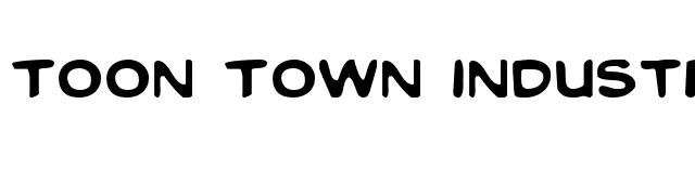 Toon Town Industrial Light font preview