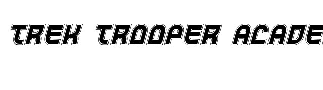 Trek Trooper Academy Italic font preview