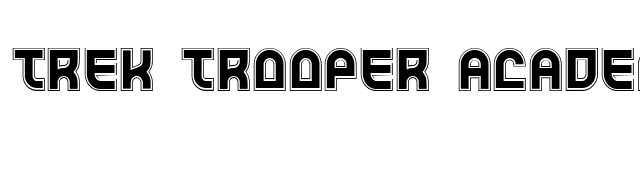 Trek Trooper Academy font preview
